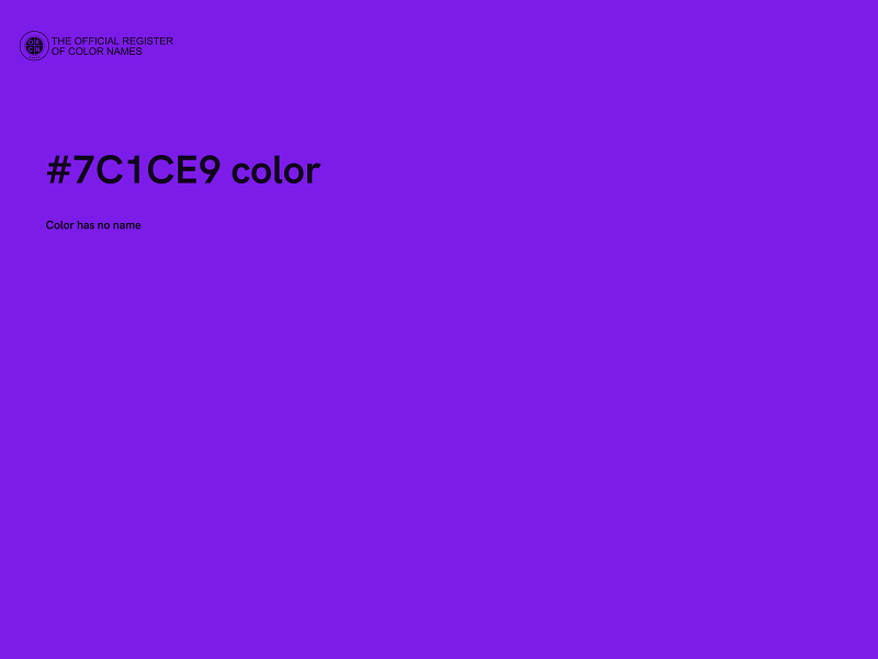 #7C1CE9 color image