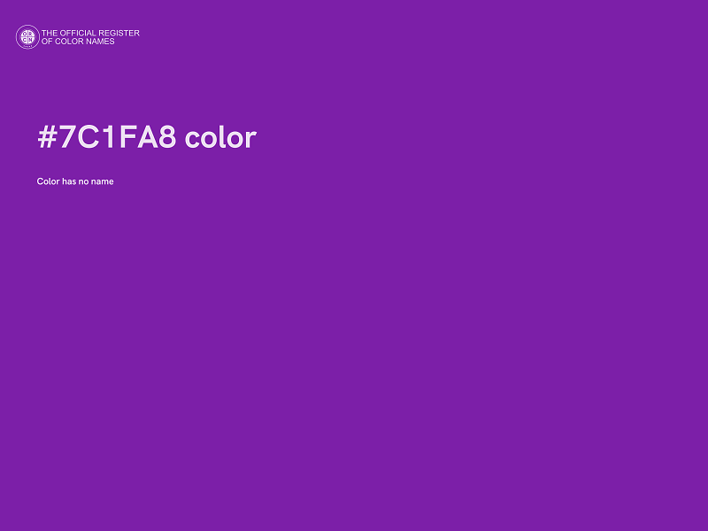 #7C1FA8 color image