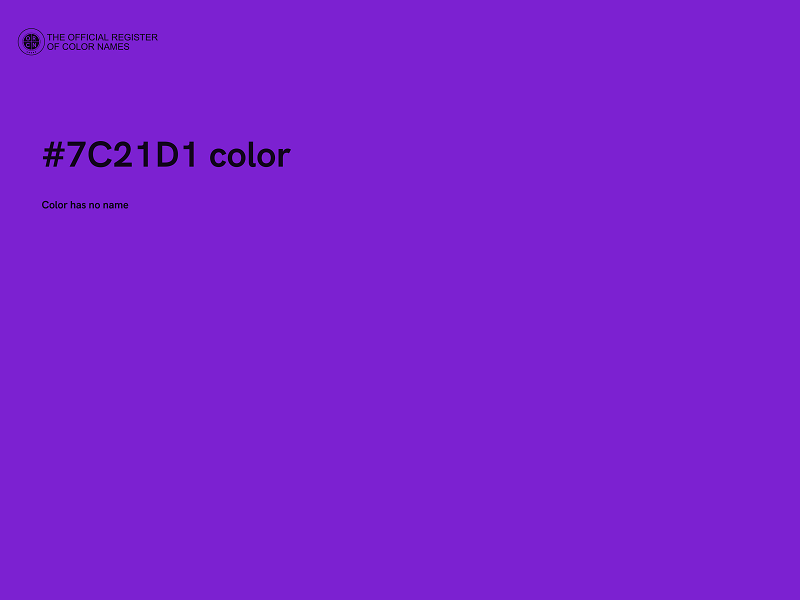 #7C21D1 color image