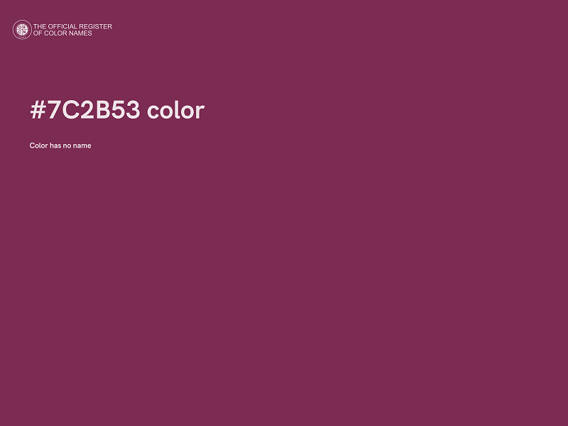 #7C2B53 color image