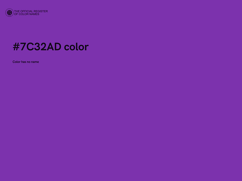 #7C32AD color image