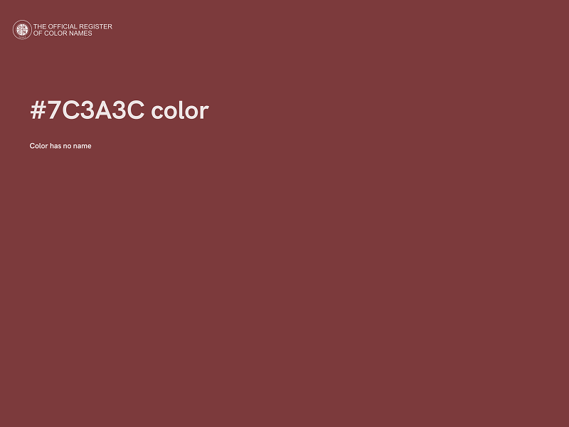 #7C3A3C color image