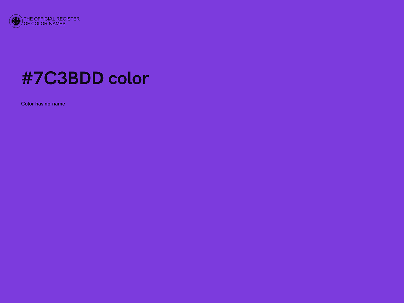 #7C3BDD color image