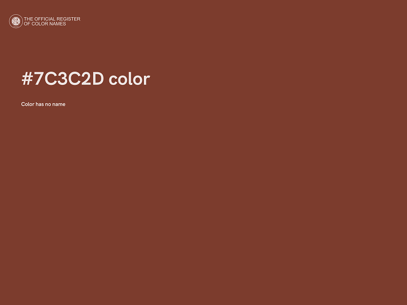 #7C3C2D color image