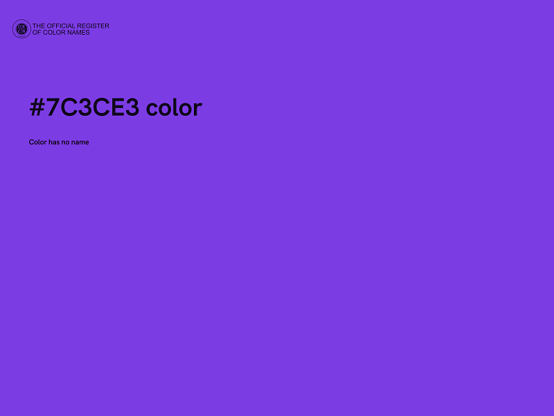 #7C3CE3 color image