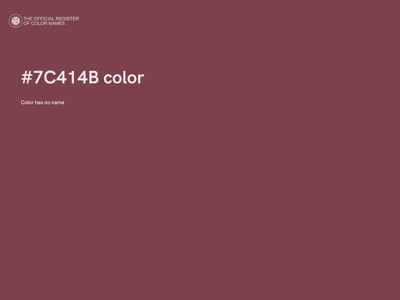 #7C414B color image