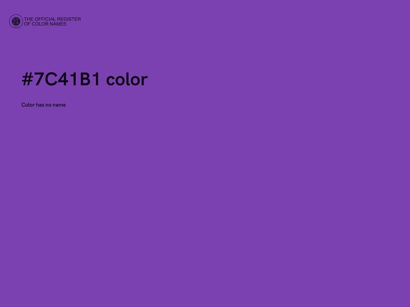 #7C41B1 color image