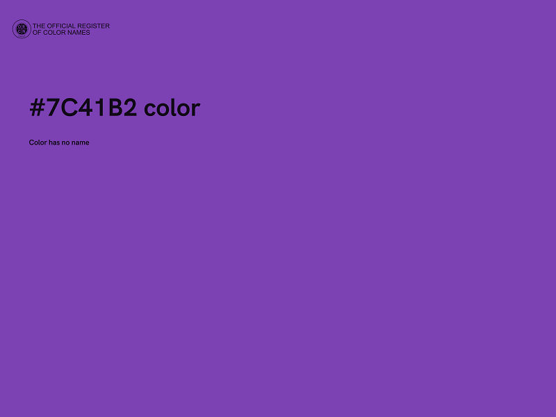 #7C41B2 color image