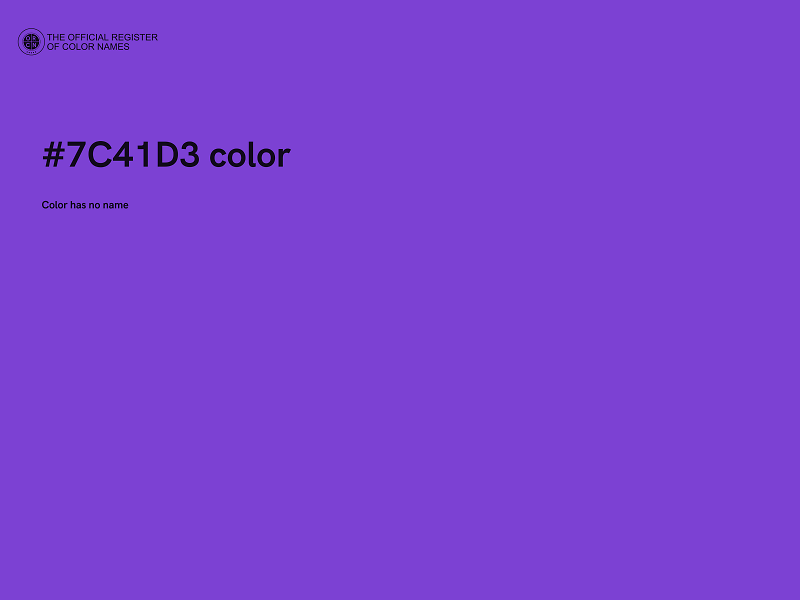 #7C41D3 color image