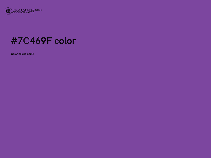 #7C469F color image