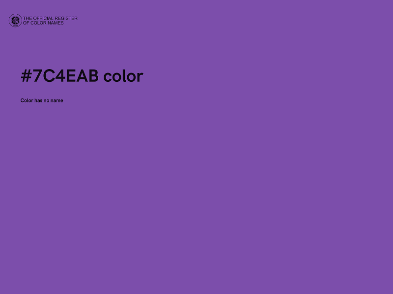 #7C4EAB color image