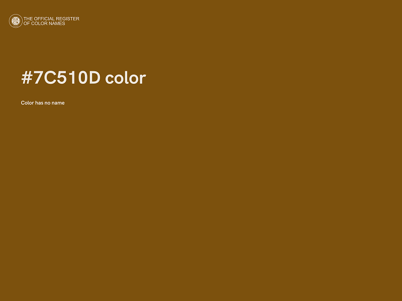 #7C510D color image