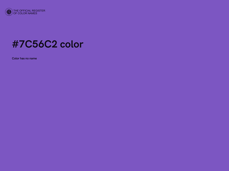 #7C56C2 color image