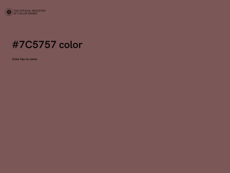 #7C5757 color image