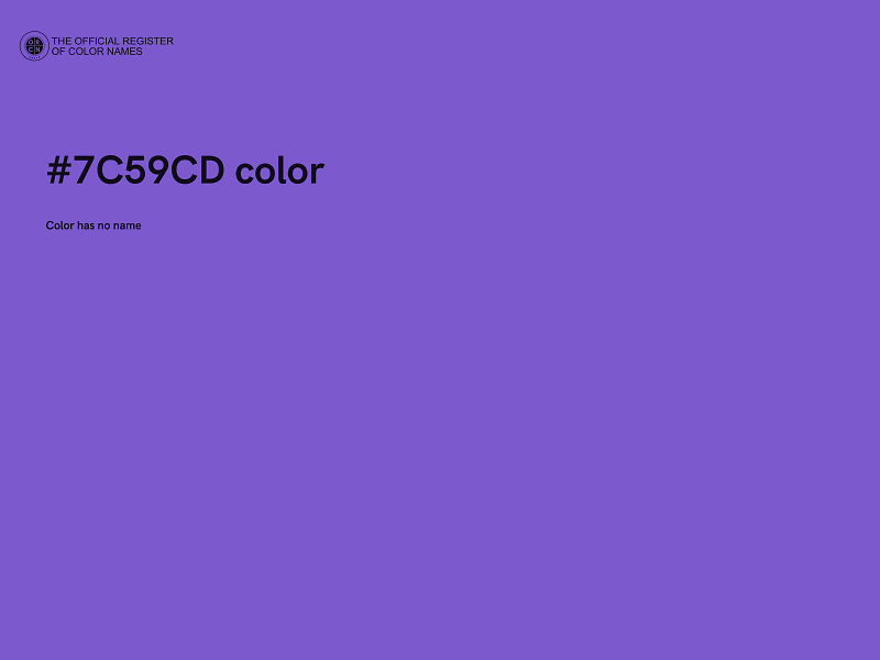 #7C59CD color image