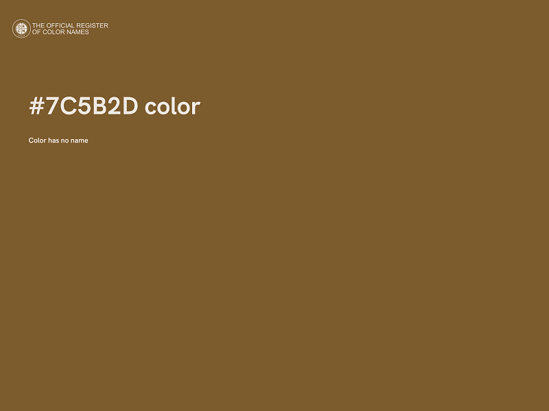 #7C5B2D color image