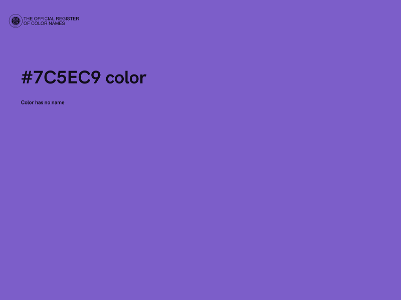 #7C5EC9 color image