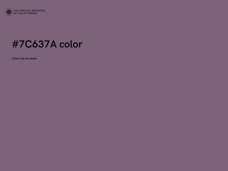 #7C637A color image