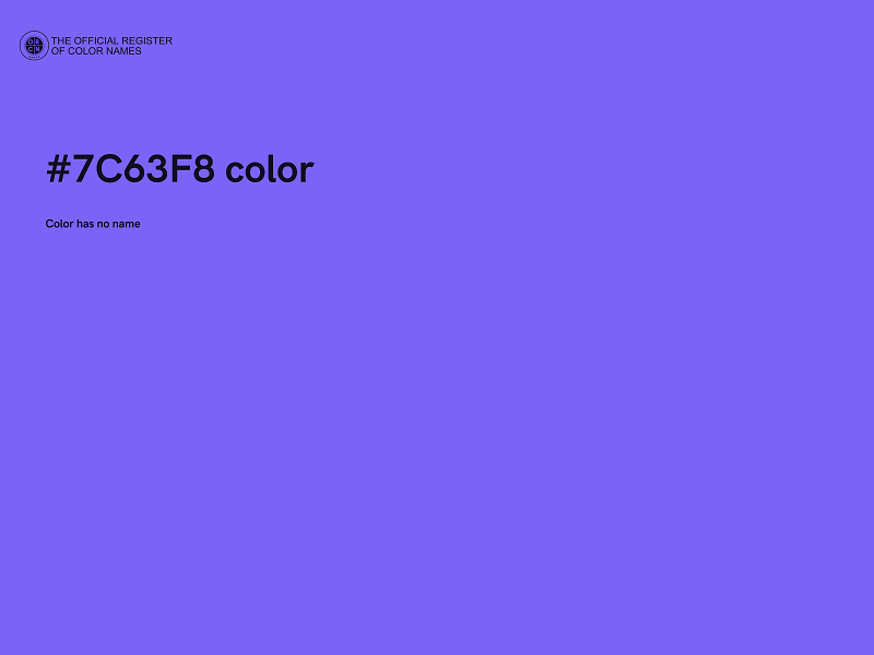 #7C63F8 color image