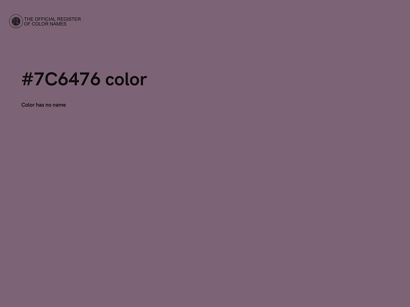 #7C6476 color image