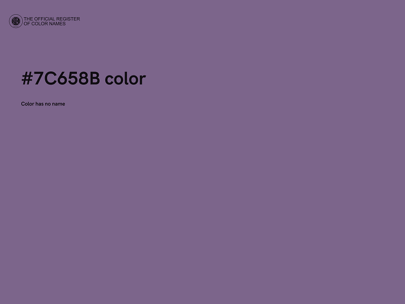 #7C658B color image