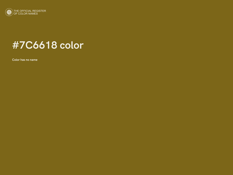 #7C6618 color image