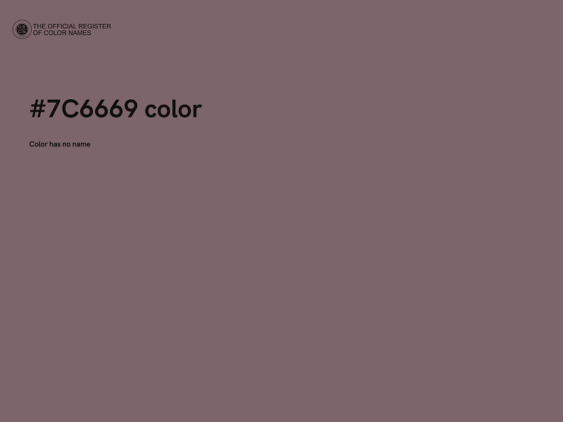 #7C6669 color image