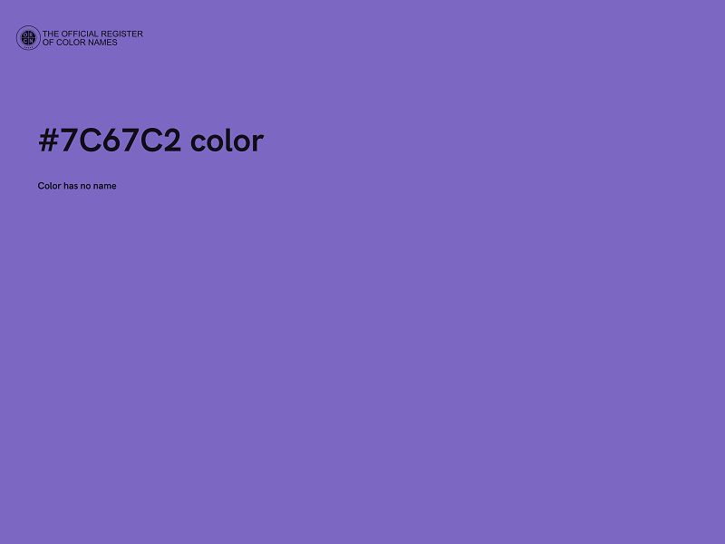 #7C67C2 color image