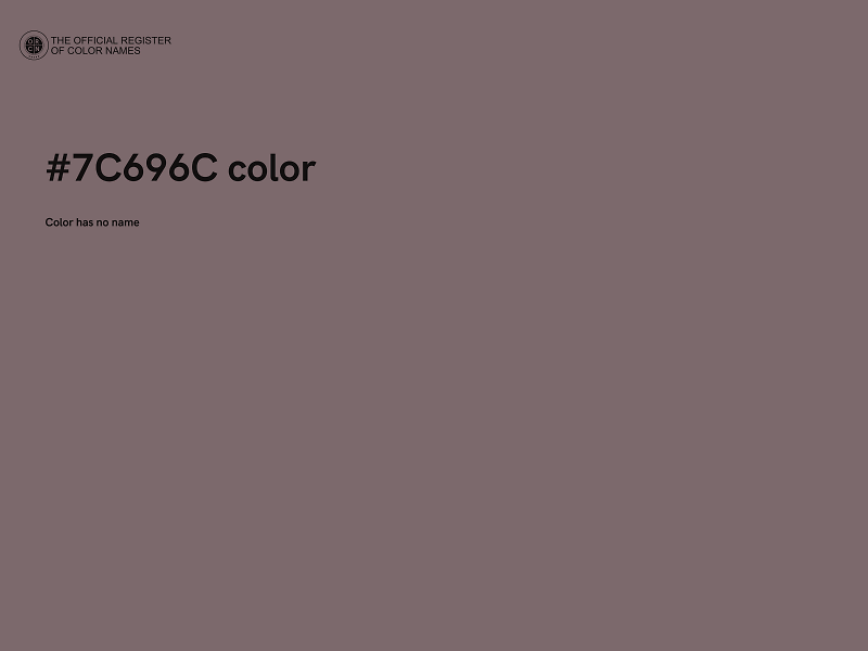 #7C696C color image