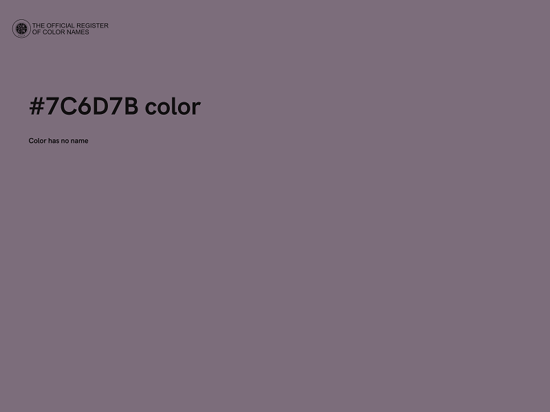 #7C6D7B color image