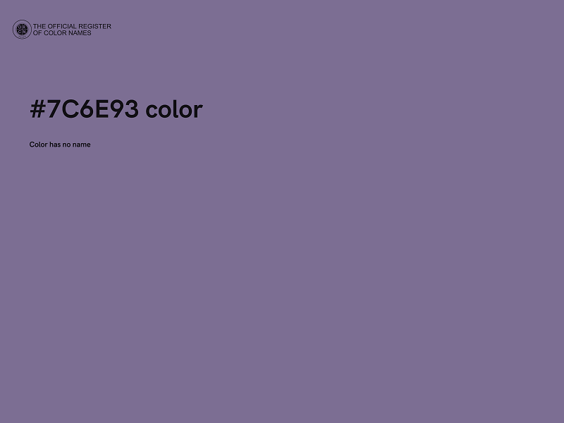 #7C6E93 color image