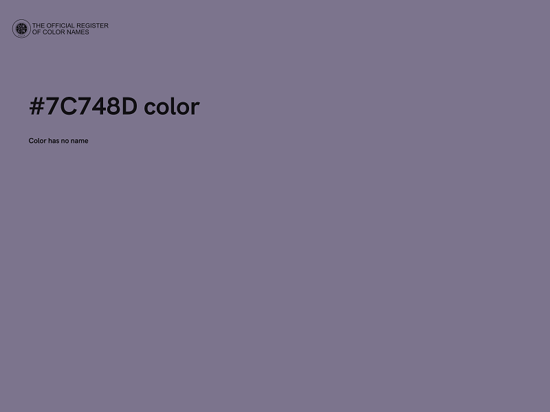 #7C748D color image