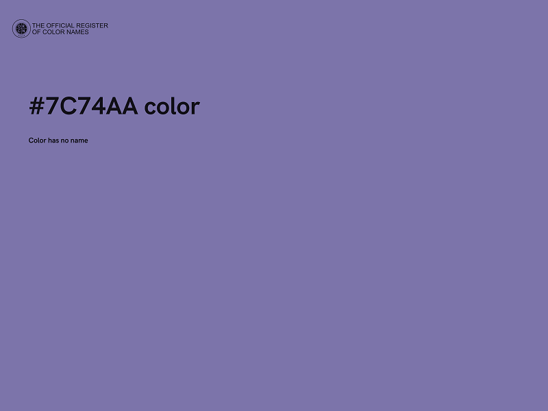 #7C74AA color image