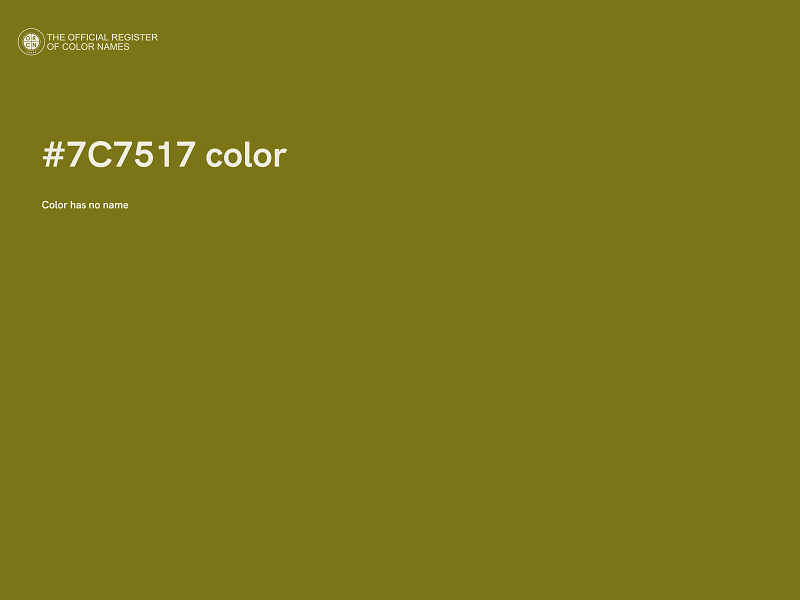 #7C7517 color image