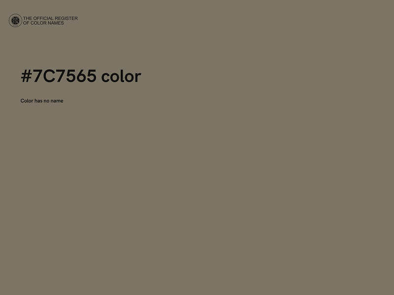 #7C7565 color image