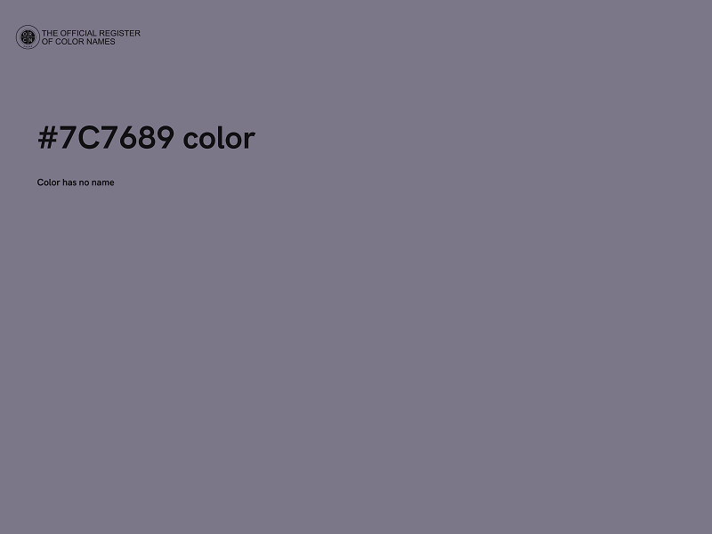 #7C7689 color image