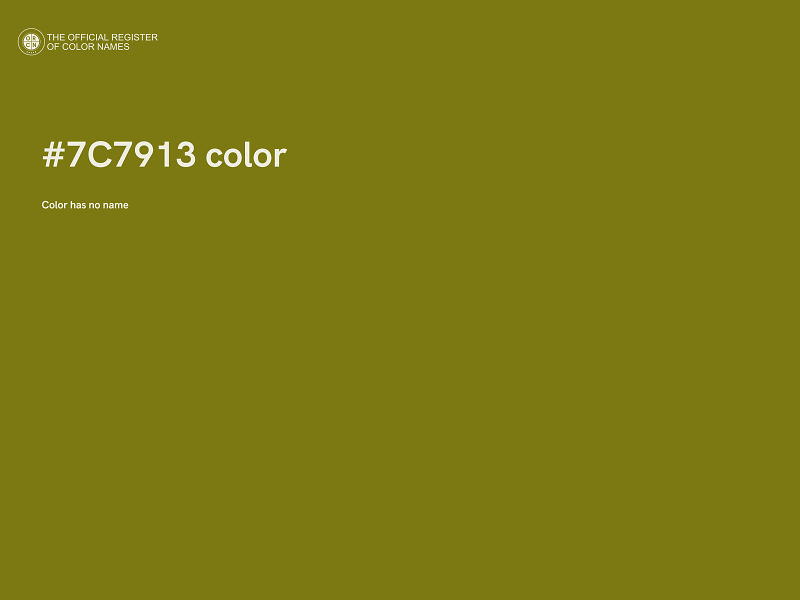 #7C7913 color image