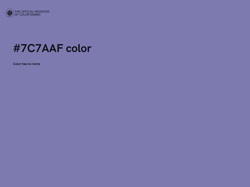 #7C7AAF color image