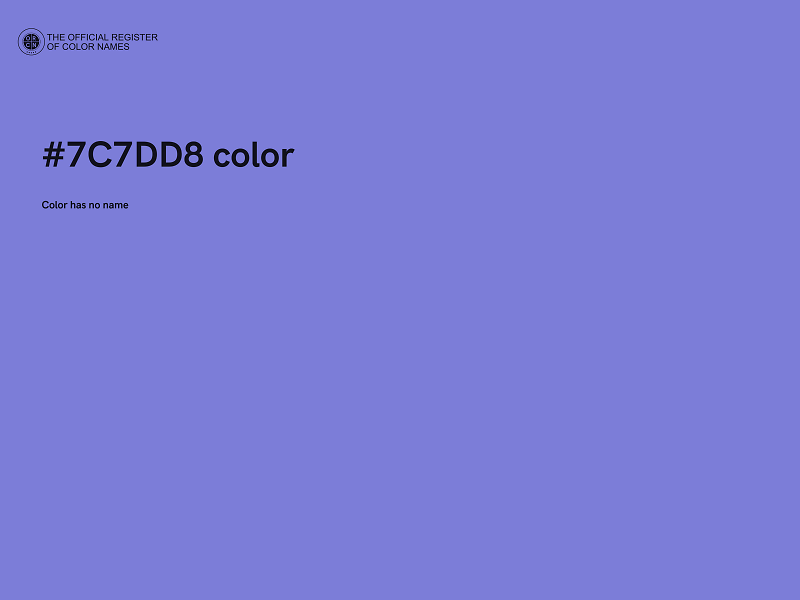 #7C7DD8 color image