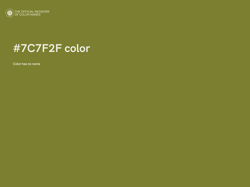 #7C7F2F color image