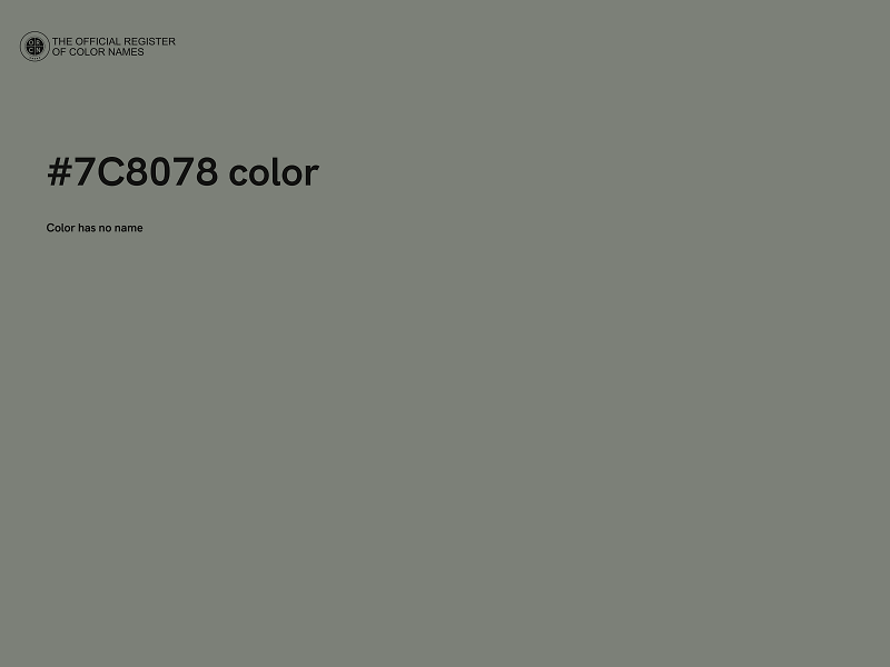 #7C8078 color image