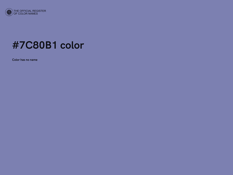 #7C80B1 color image