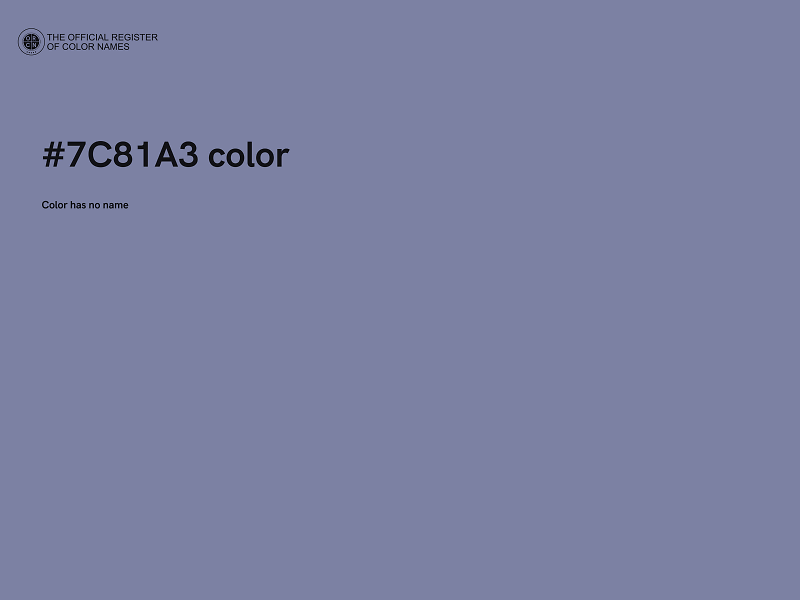 #7C81A3 color image