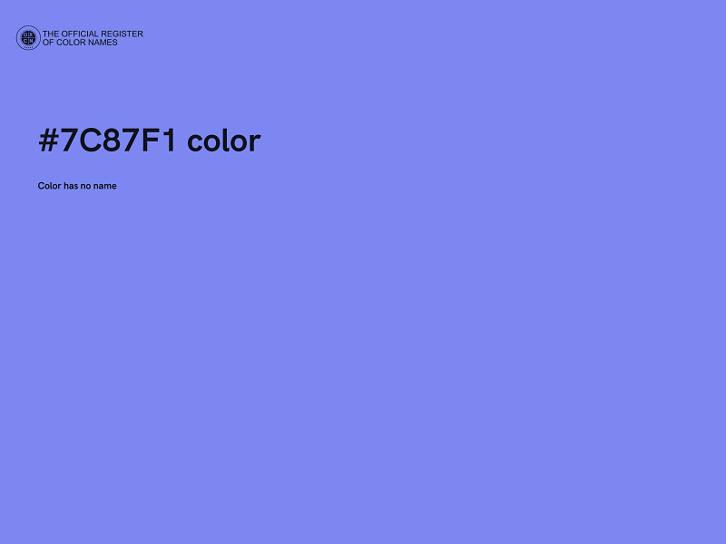 #7C87F1 color image