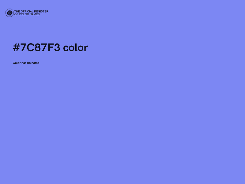 #7C87F3 color image