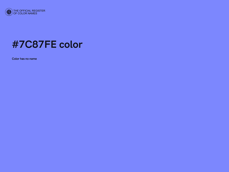 #7C87FE color image