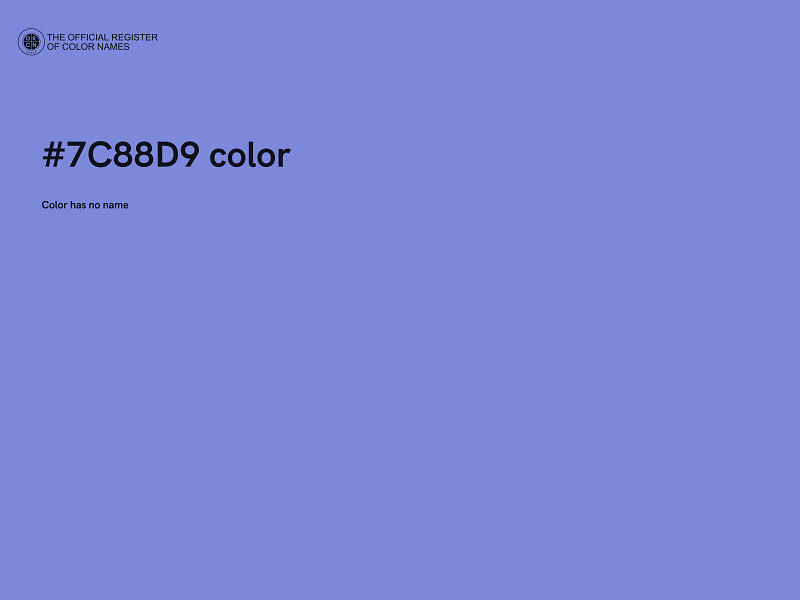 #7C88D9 color image