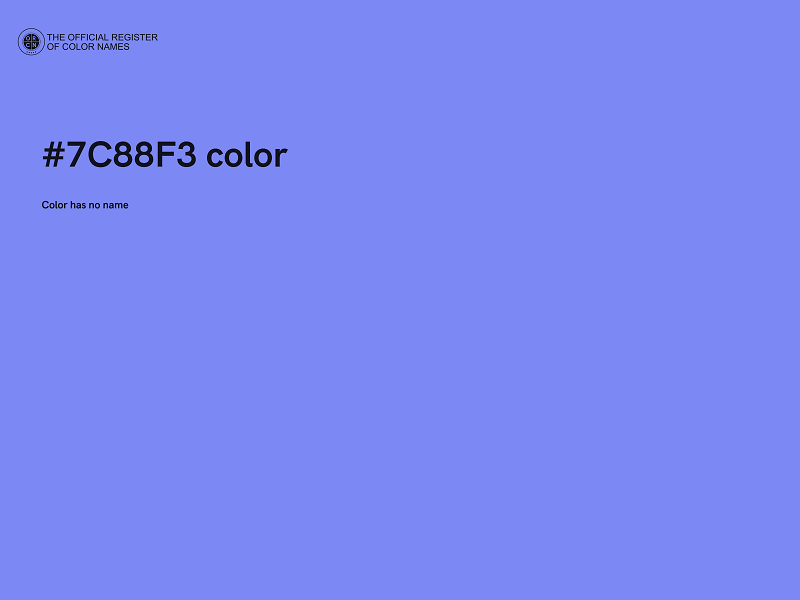 #7C88F3 color image