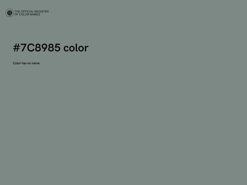 #7C8985 color image