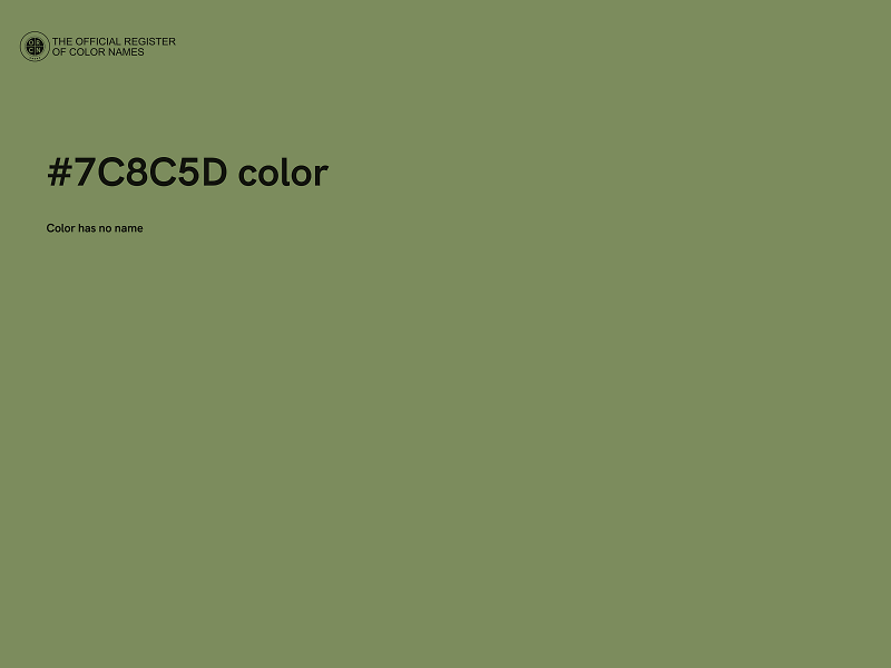 #7C8C5D color image